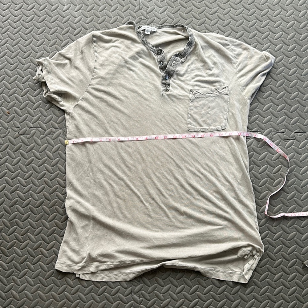 U.S.A Made James Perse 

Charoal t-shirt

Very comfortable